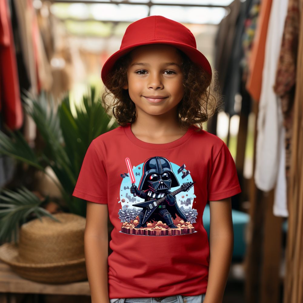 Camiseta Infanto Juvenil Personagens Star Wars Troopers Darth Vader