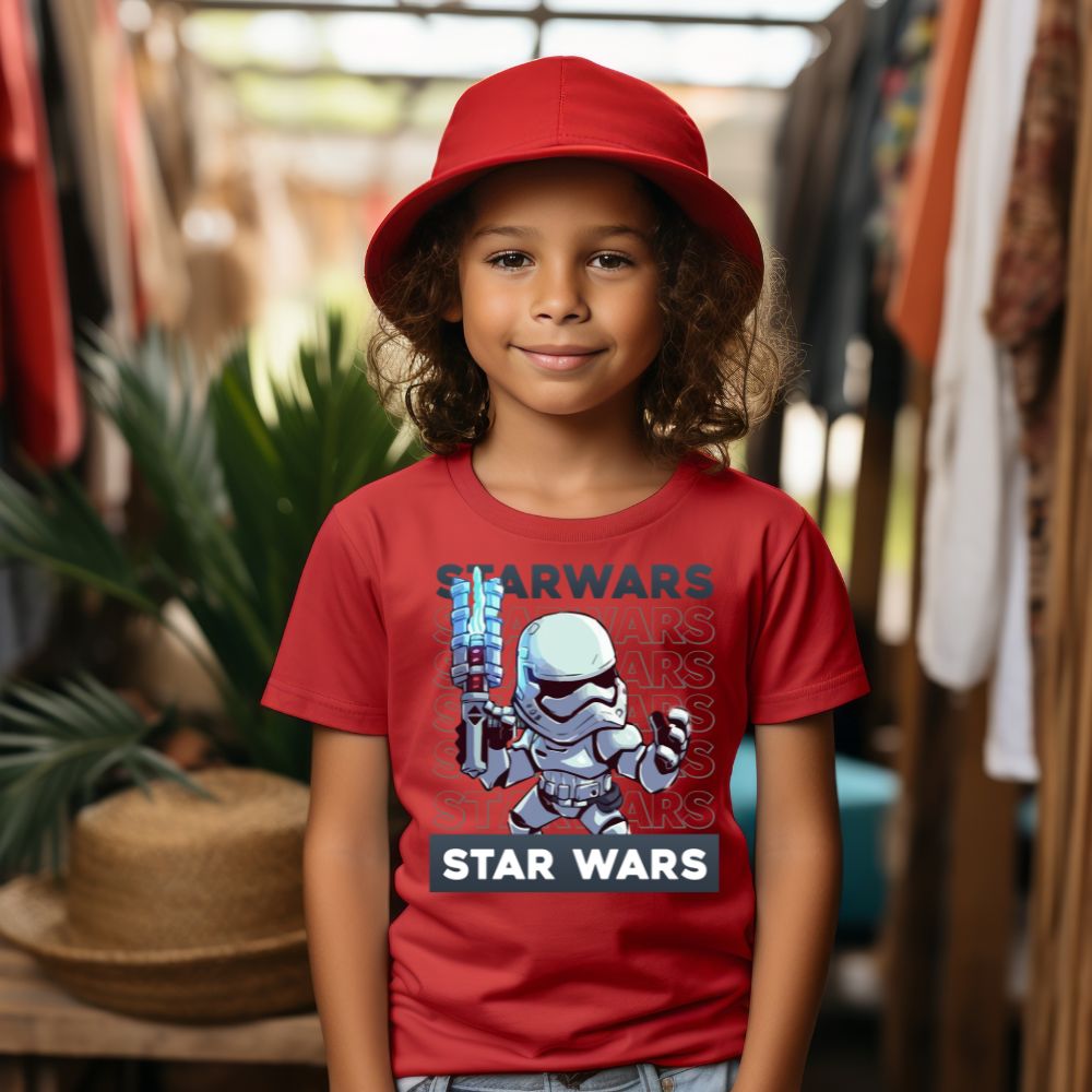 Camiseta Infanto Juvenil Personagens Star Wars Darth Vader