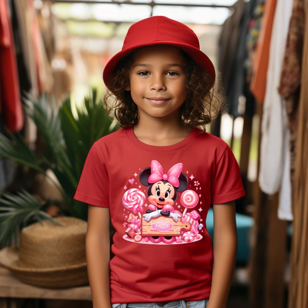 Camiseta Infanto Juvenil Personagens Minnie 03