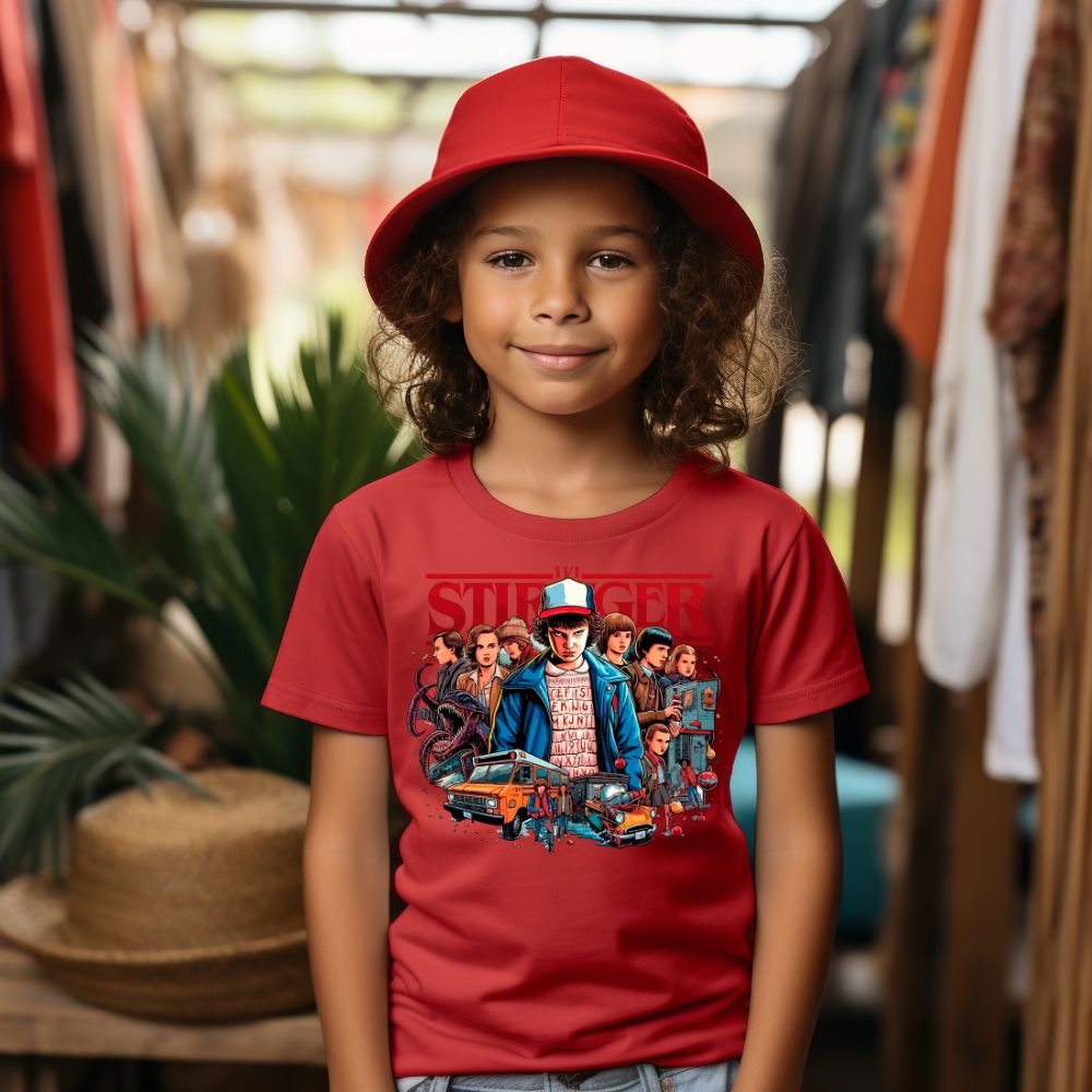 Camiseta Infanto Juvenil Personagens Serie Stranger Things 01