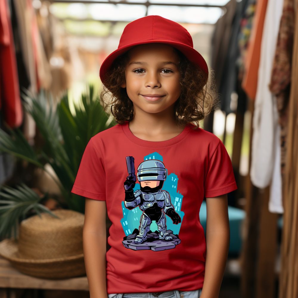 Camiseta Infanto Juvenil Personagens Robocop Personagem Games