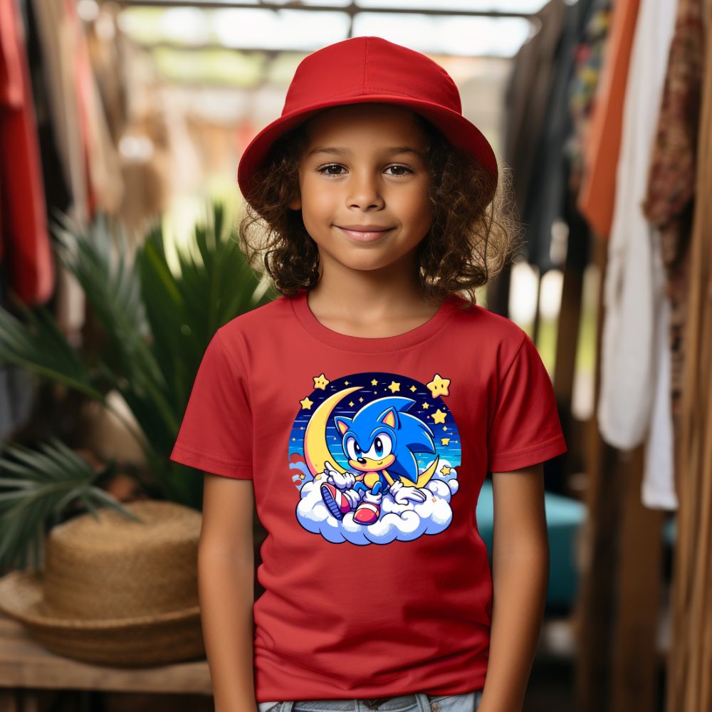 Camiseta Infanto Juvenil Personagens Sonic Desenho animado 01