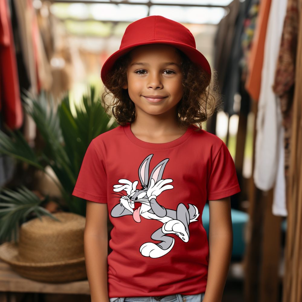 Camiseta Infanto Juvenil Personagens Pernalonga Careta