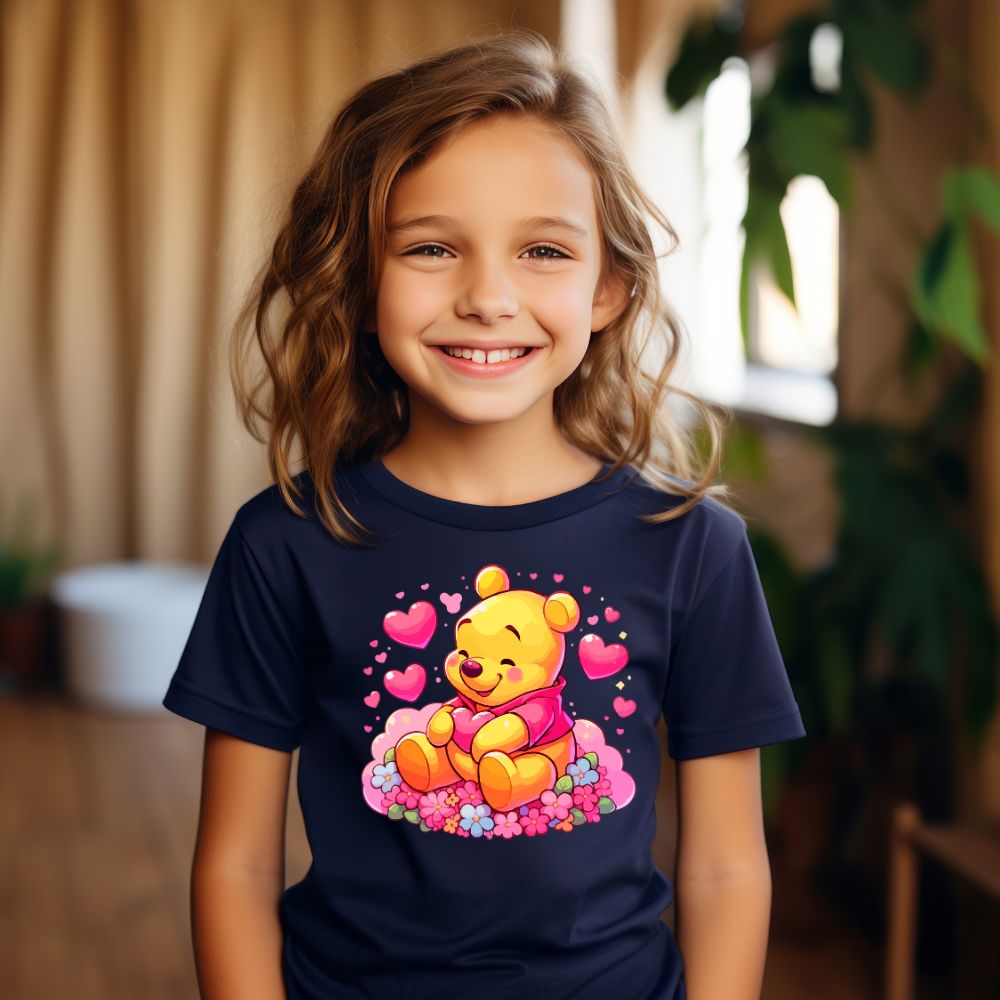 Camiseta Infanto Juvenil Personagens Ursinho Pooh