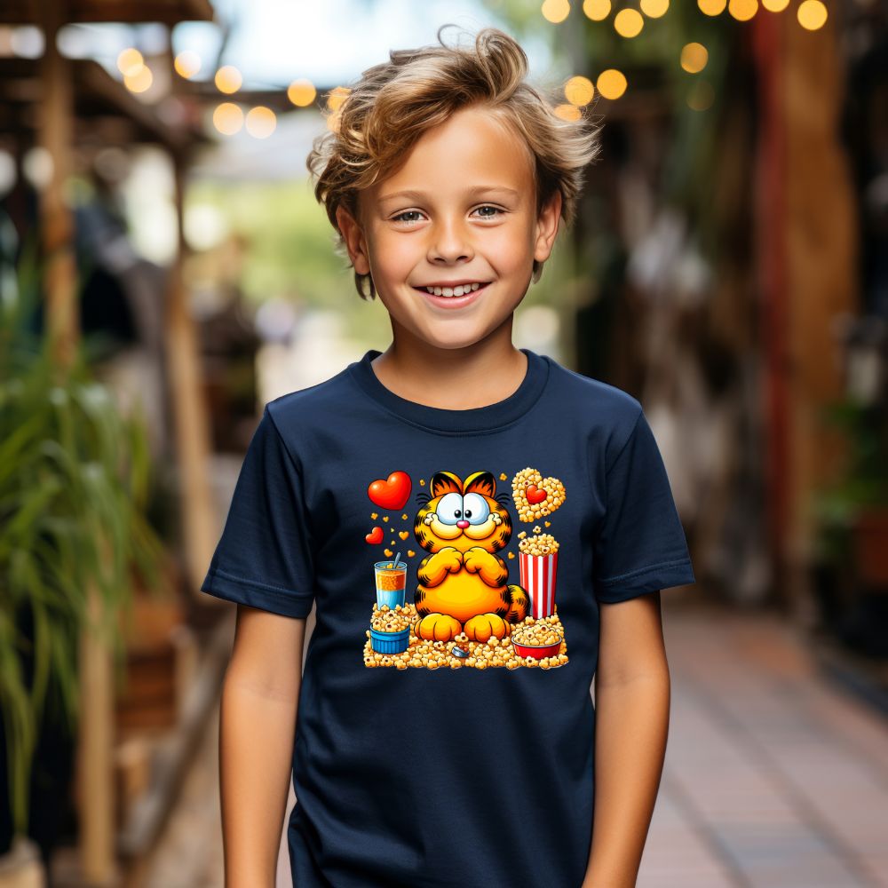 Camiseta Infanto Juvenil Personagens Garfield