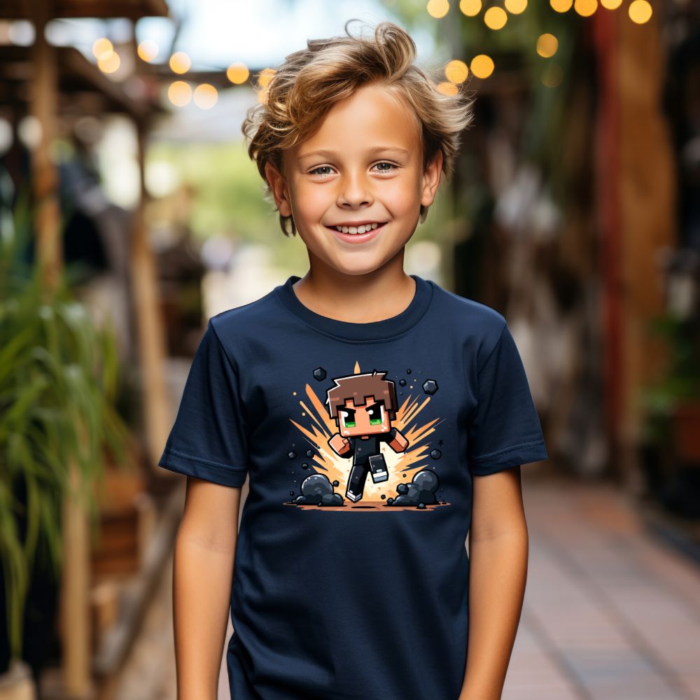 Camiseta Infanto Juvenil Personagens Jogos Games Minecraft