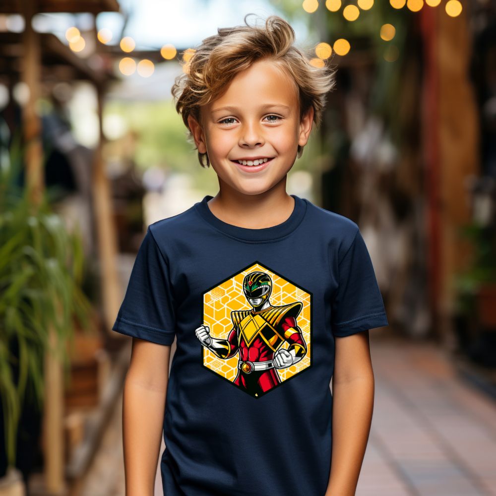 Camiseta Infanto Juvenil Personagens Power Rangers Heróis
