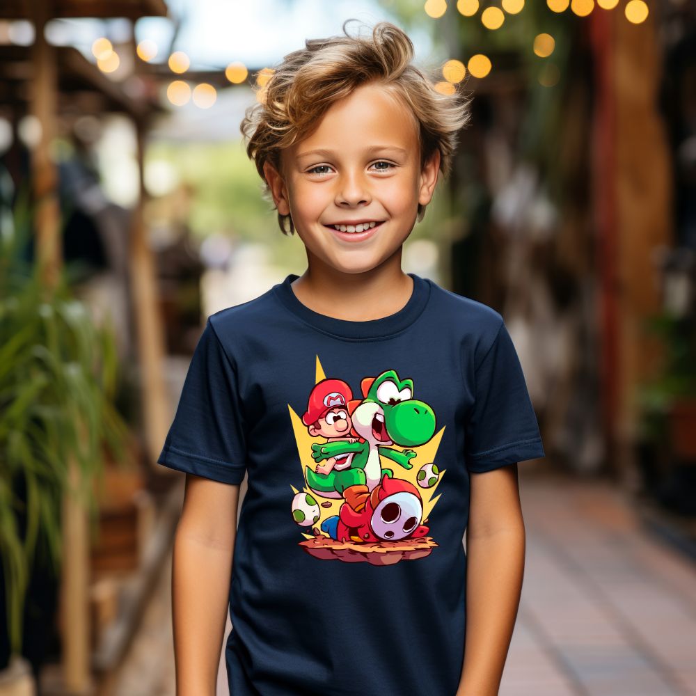 Camiseta Infanto Juvenil Personagens Super Mario World 06