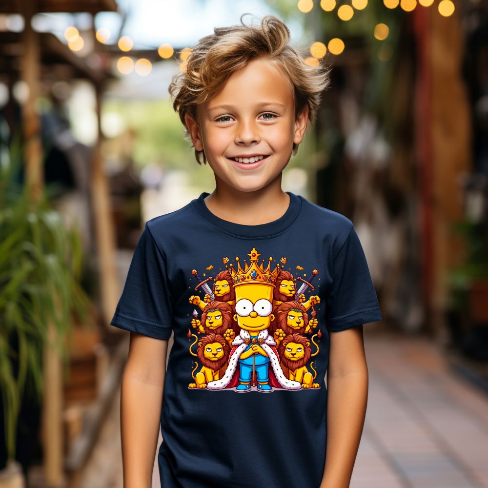 Camiseta Infanto Juvenil Personagens Bart Simpsons Gladiador 01