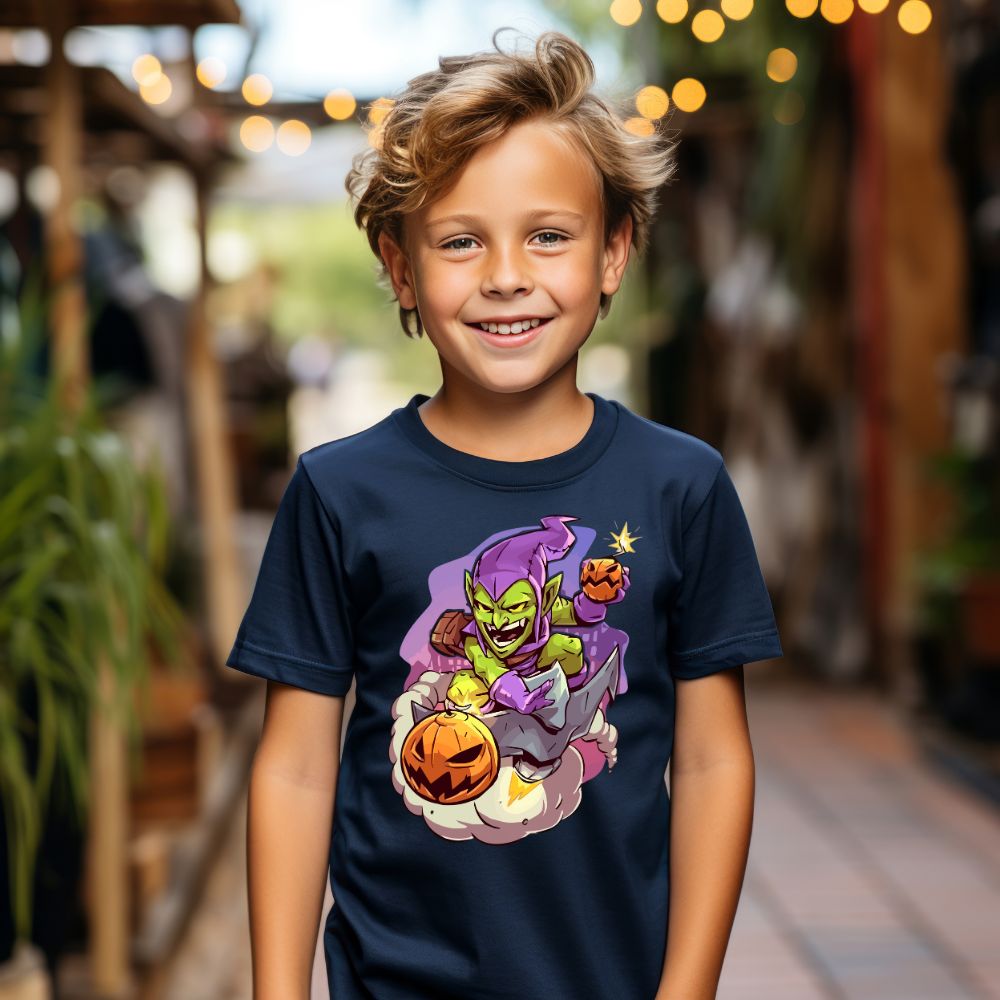 Camiseta Infanto Juvenil Personagens Homem Aranha Duende Verde