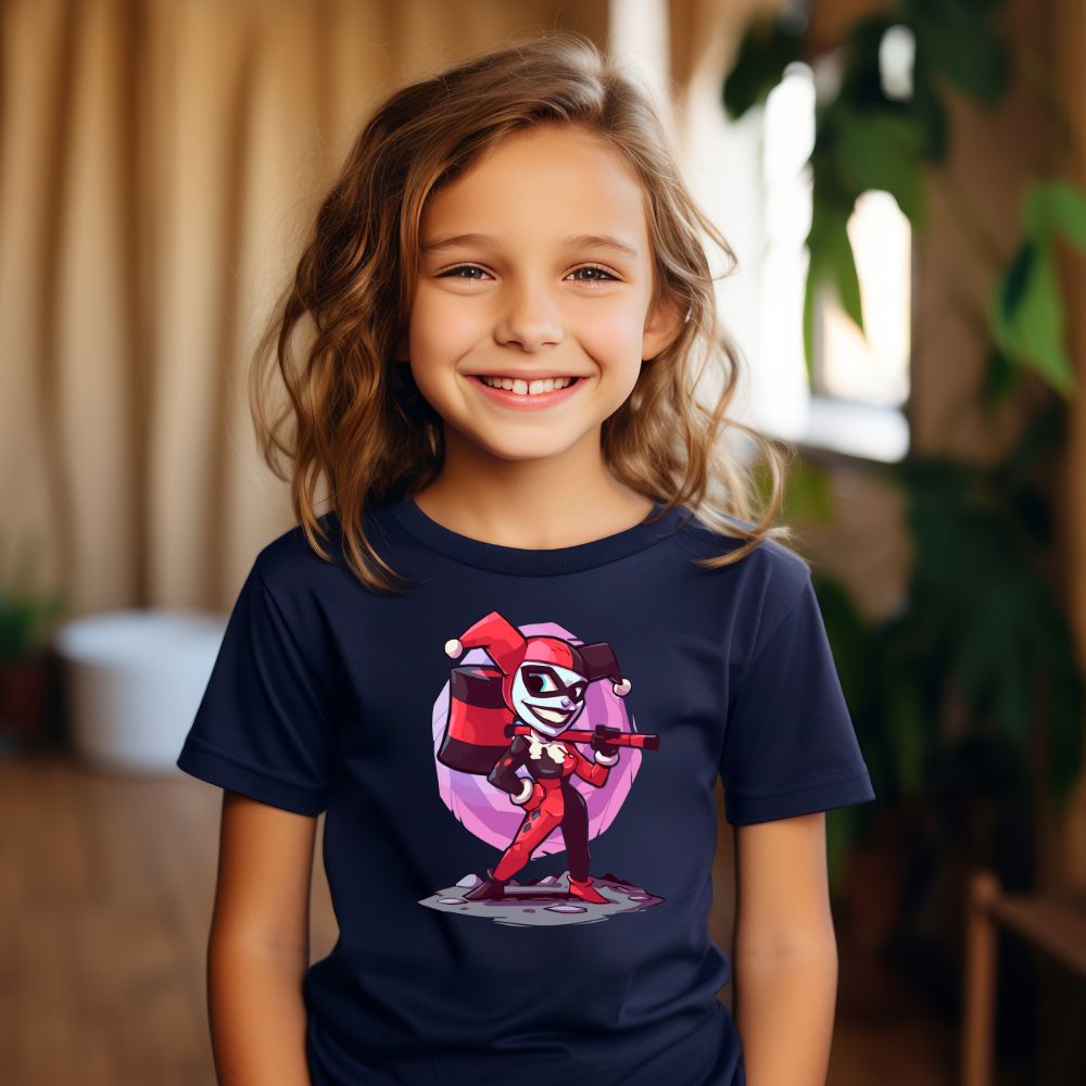 Camiseta Infanto Juvenil Personagens Arlequina Joker