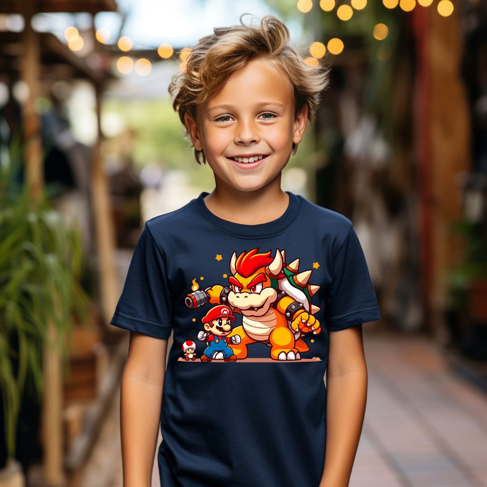 Camiseta Infanto Juvenil Personagens Super Mario World 04