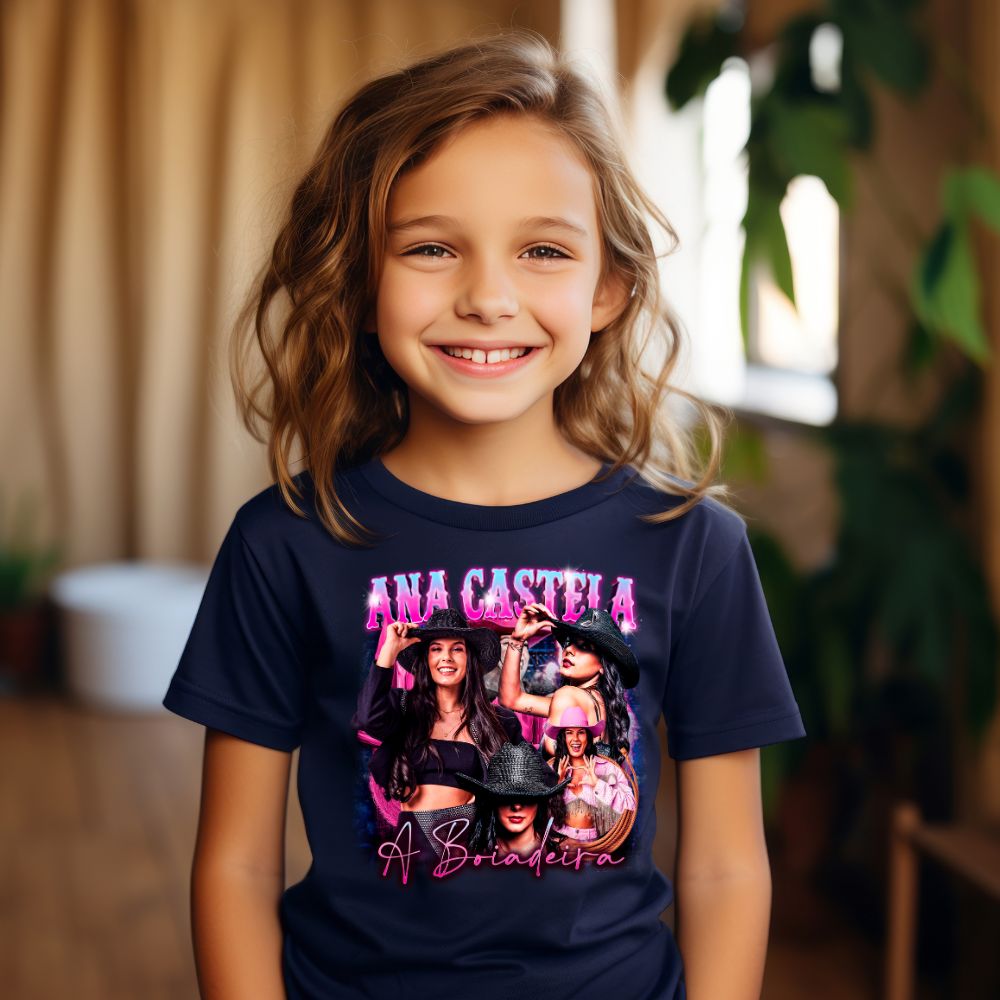 Camiseta Infanto Juvenil Cantora Ana Castela