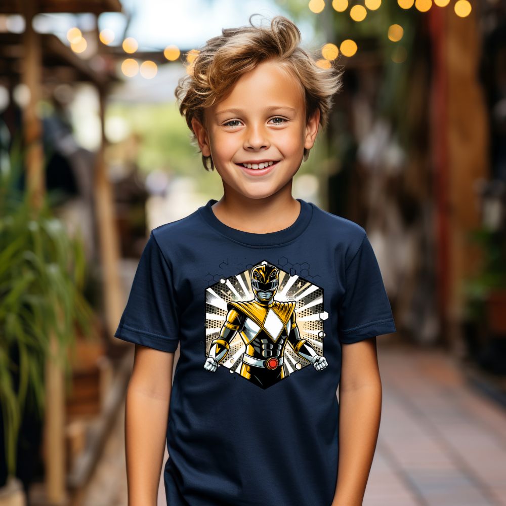 Camiseta Infanto Juvenil Personagens Power Rangers Super Heróis