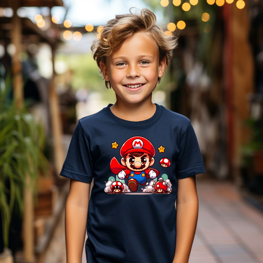 Camiseta Infanto Juvenil Personagens Super Mario World 02