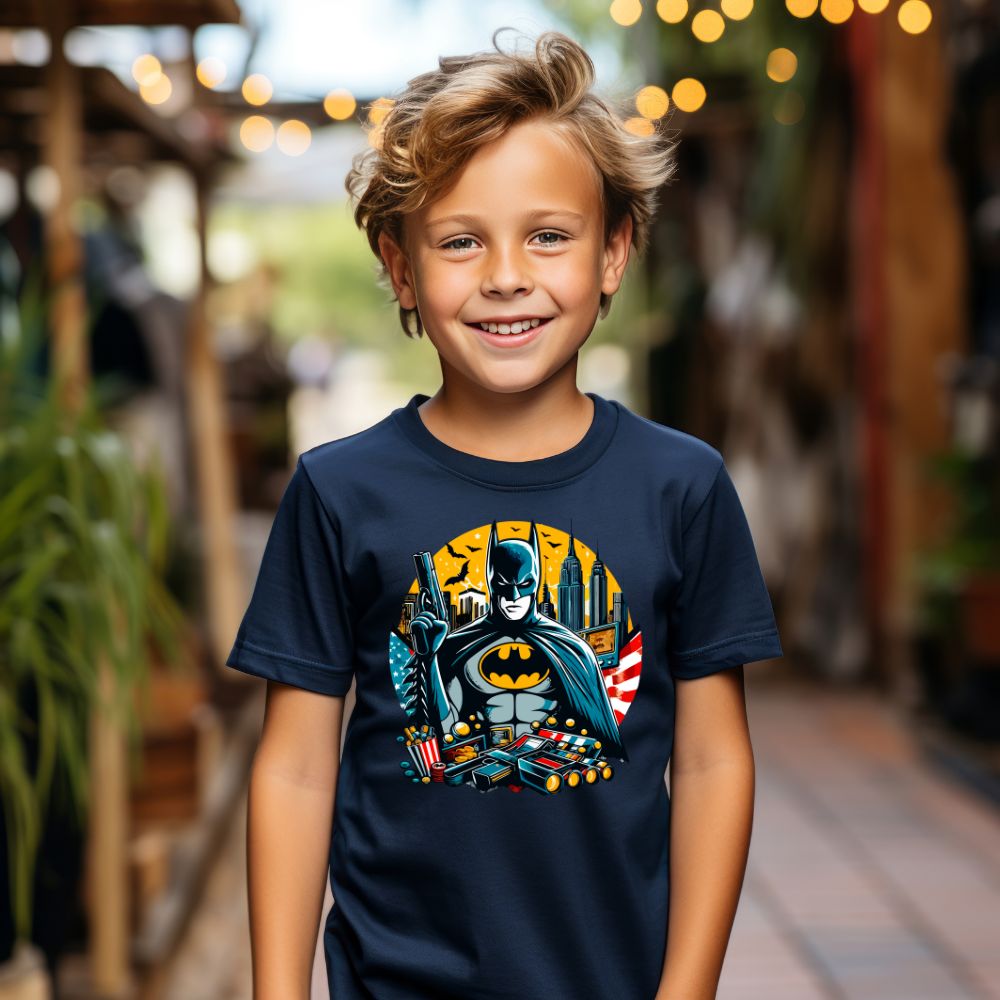 Camiseta Infanto Juvenil Personagens Batman Morcego