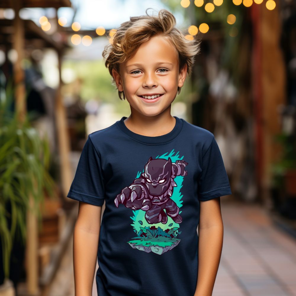 Camiseta Infanto Juvenil Personagens Pantera Negra Super Heróis
