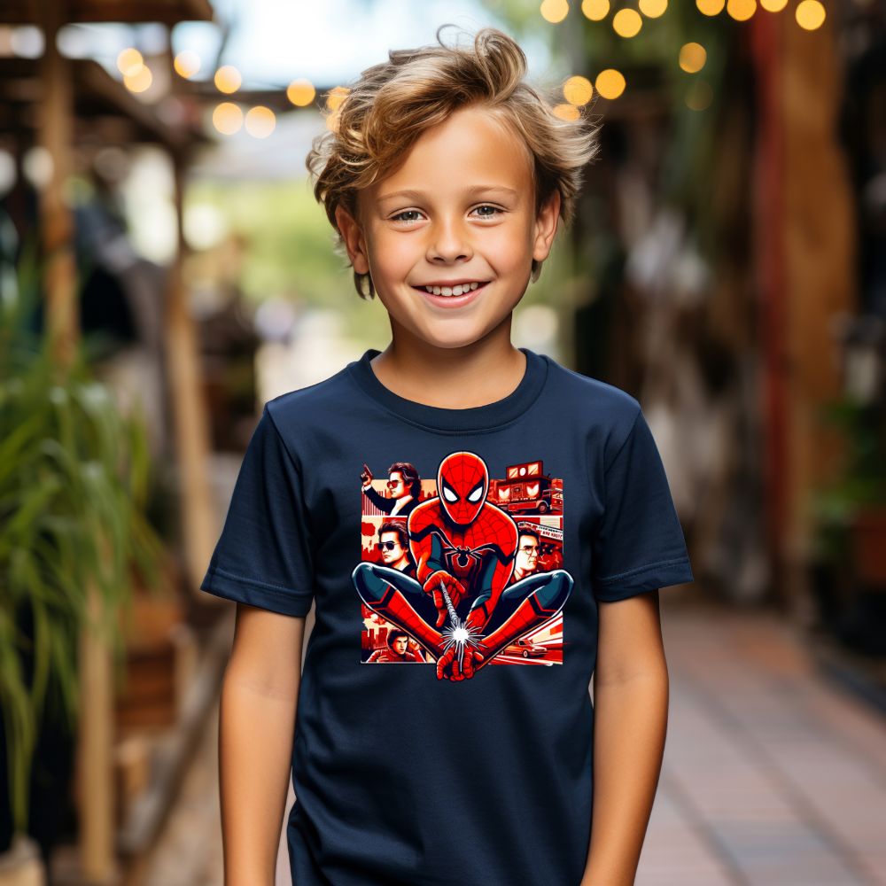 Camiseta Infanto Juvenil Personagens Homem Aranha Spiderman Avengers