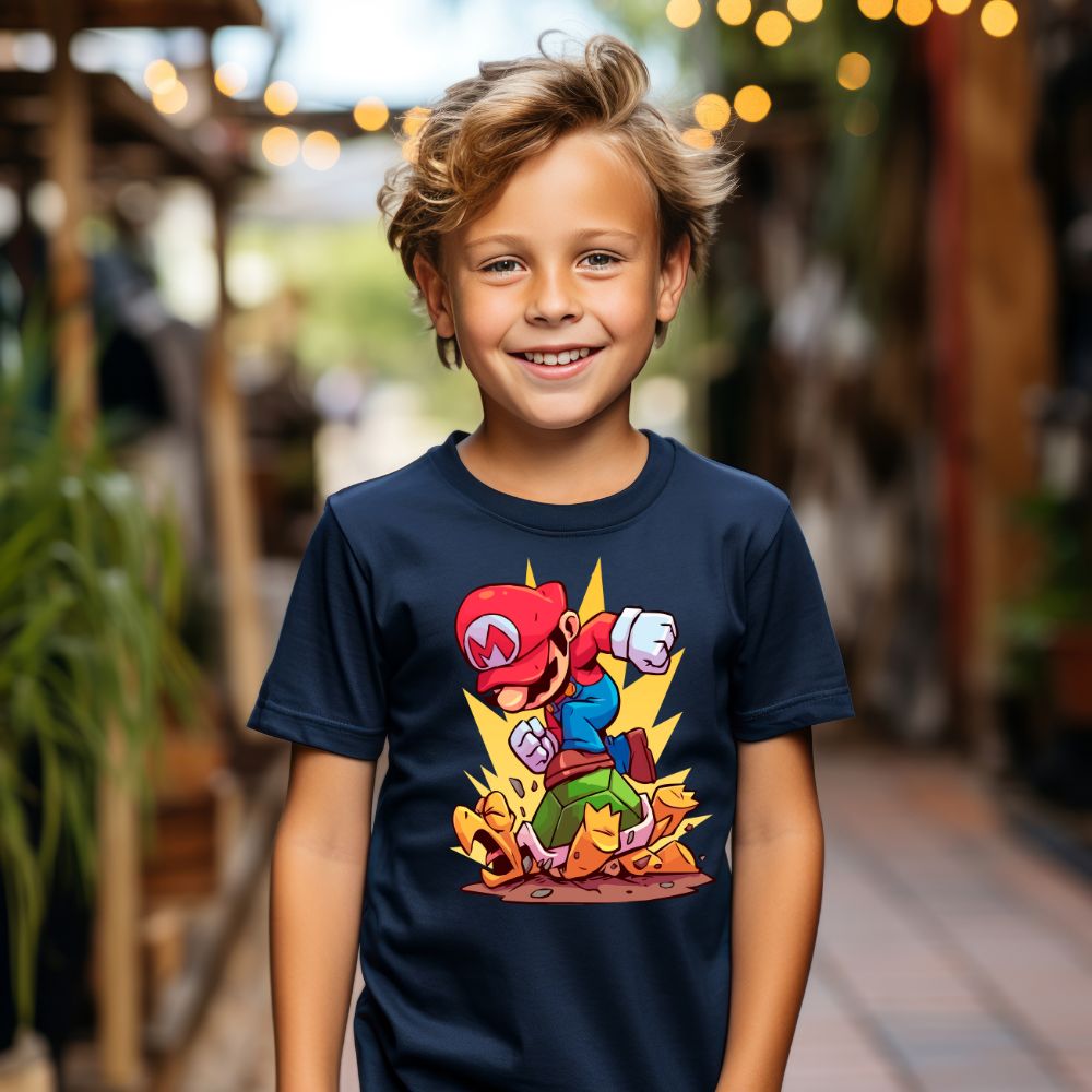 Camiseta Infanto Juvenil Personagens Super Mario Bros