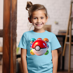 Camiseta Infanto Juvenil Personagens Anime Geek Pokémon Pokebola