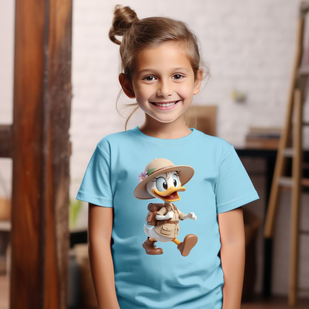 Camiseta Infanto Juvenil Personagens Disney - Daisy Donald