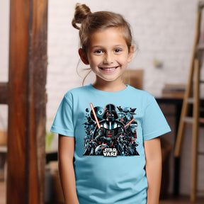 Camiseta Infanto Juvenil Personagens Star Wars Geek Serie Filmes
