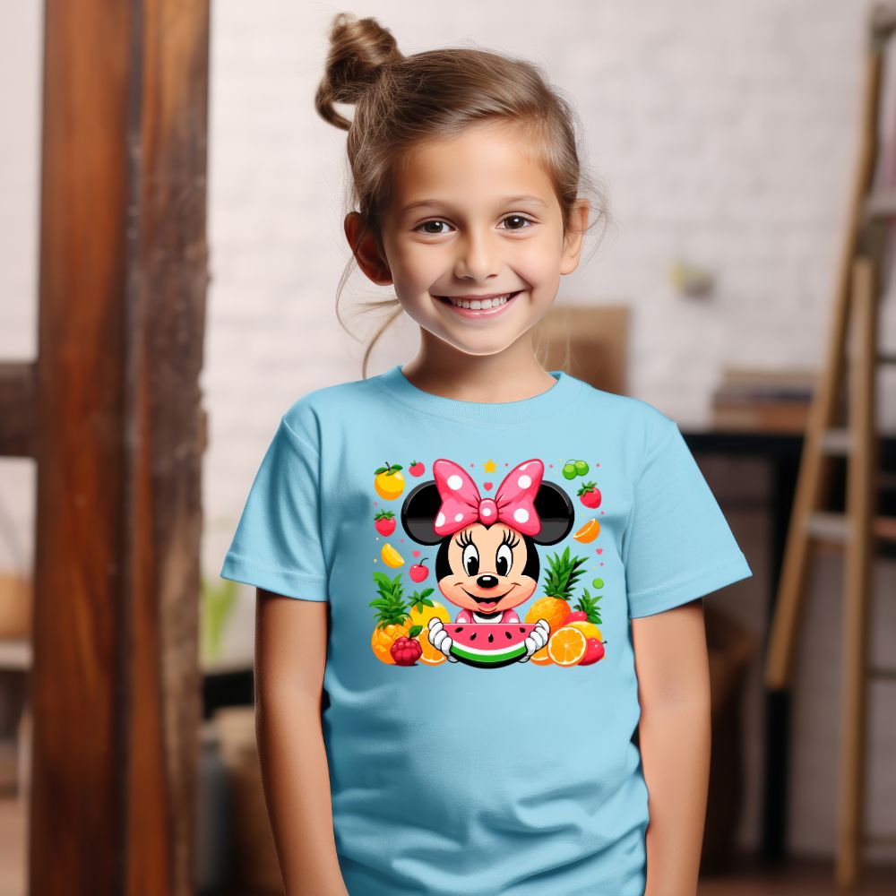 Camiseta Infanto Juvenil Personagens Minnie Personagem Feminina 01