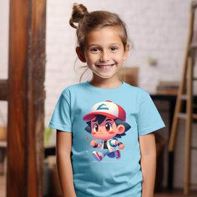 Camiseta Infanto Juvenil Personagens Pokémon Infantil Anime Desenho 03