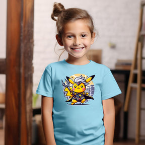Camiseta Infanto Juvenil Personagens Pikachu Super Heróis 05