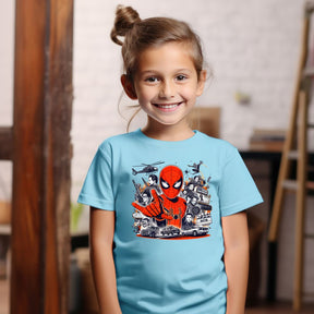 Camiseta Infanto Juvenil Personagens Homem Aranha Spiderman