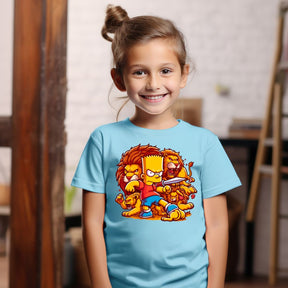Camiseta Infanto Juvenil Personagens Bart Simpsons Gladiador 02
