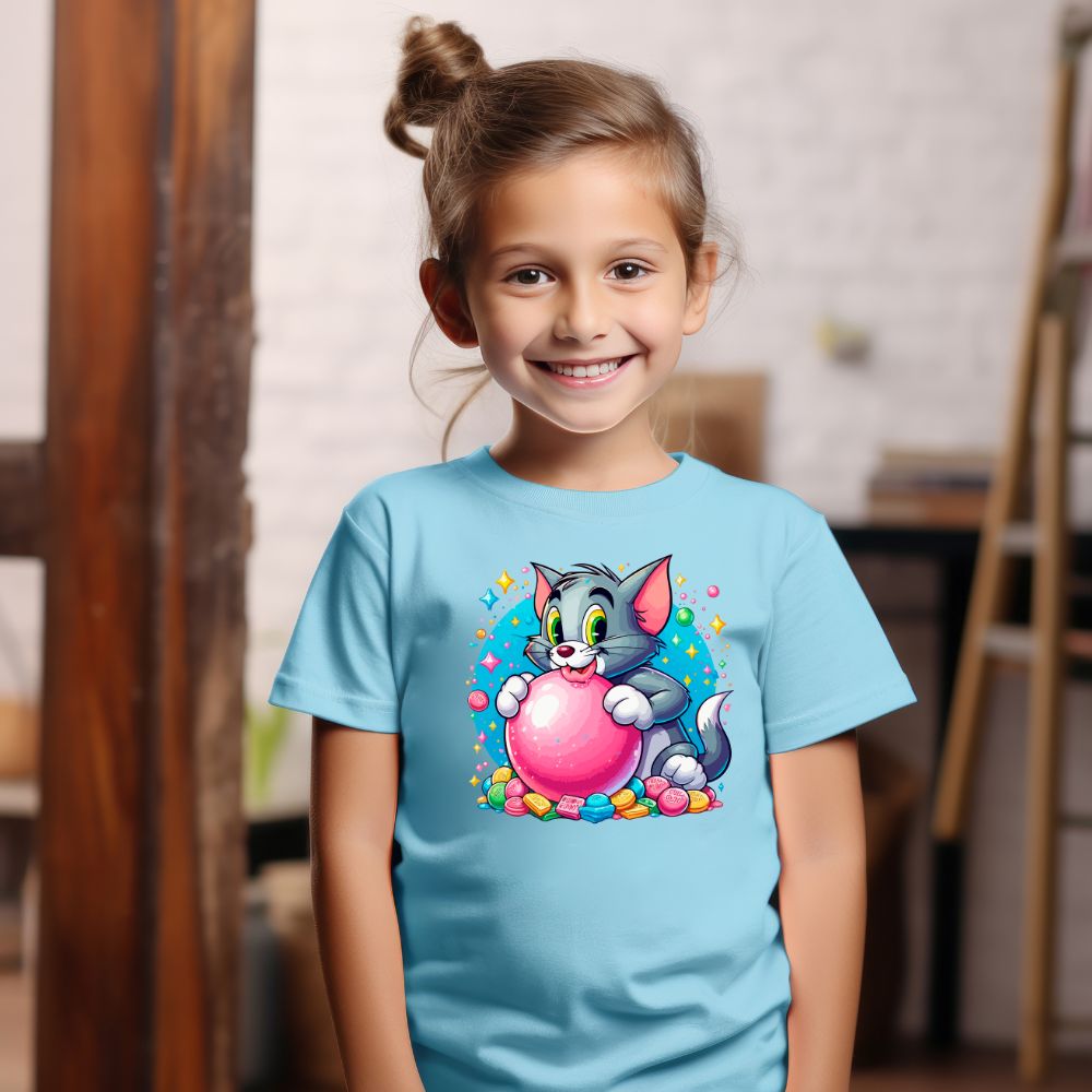 Camiseta Infanto Juvenil Personagens Tom e Jerry kids
