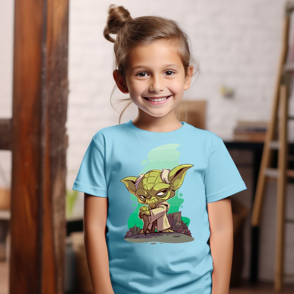 Camiseta Infanto Juvenil Personagens Star Wars Geek Serie Baby Yoda
