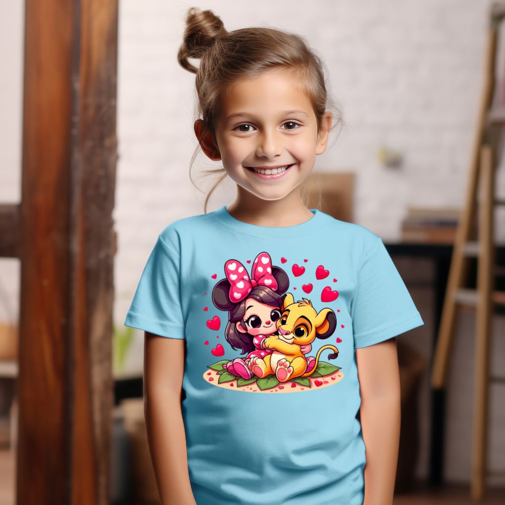 Camiseta Infanto Juvenil Personagens Minnie Camisa Feminina Infantil