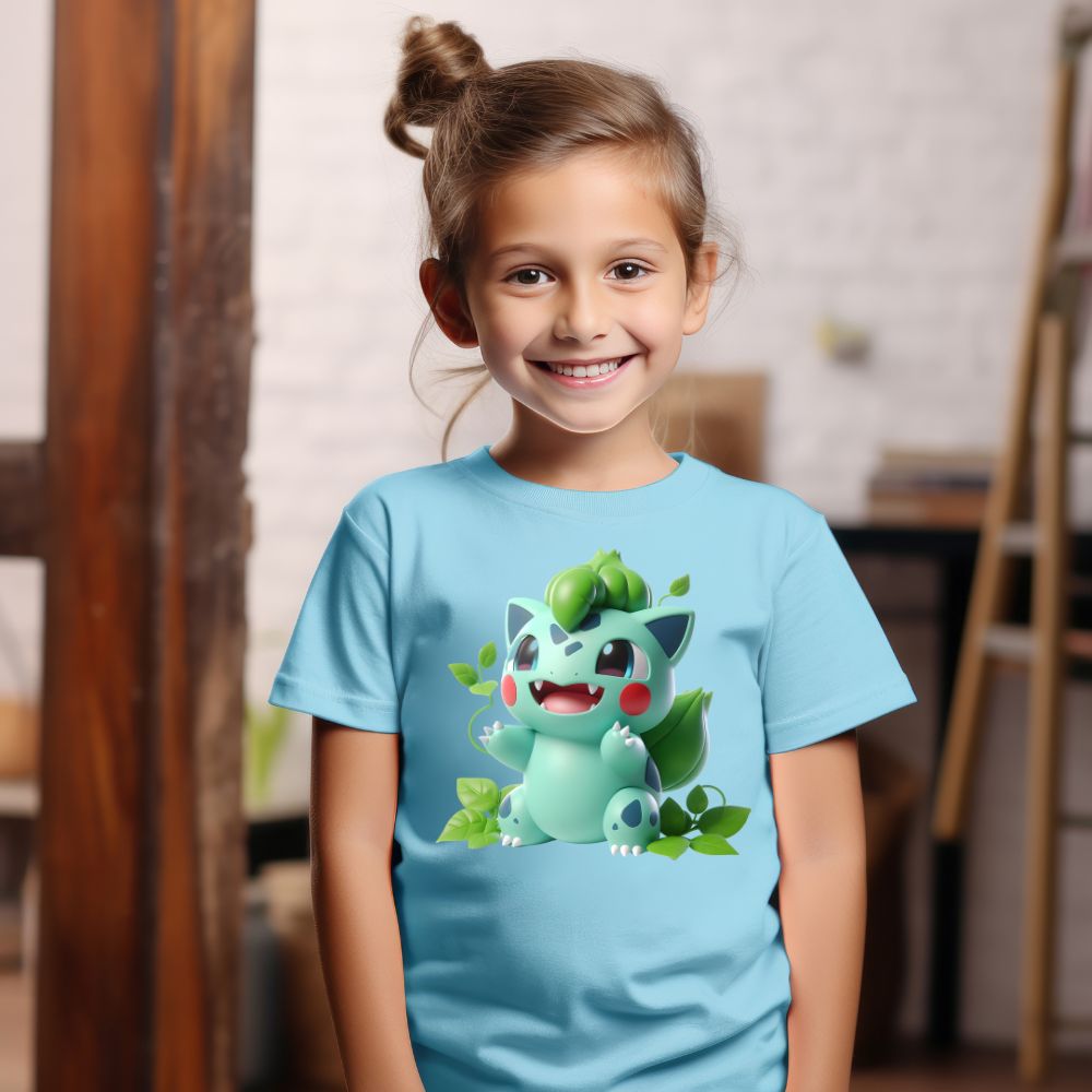 Camiseta Infanto Juvenil Personagens Pikachu Pokémon Clássico 09