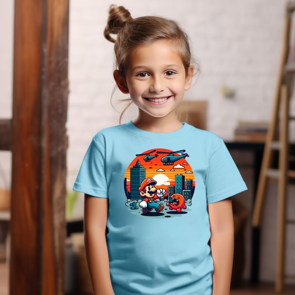 Camiseta Infanto Juvenil Personagens Super Mario World 07