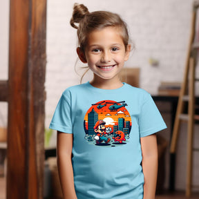 Camiseta Infanto Juvenil Personagens Super Mario World 07
