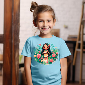 Camiseta Infanto Juvenil Personagens Princesa Moana