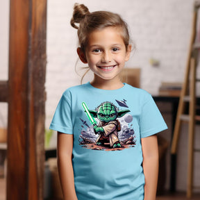 Camiseta Infanto Juvenil Personagens Star Wars Geek Serie Baby Yoda 02