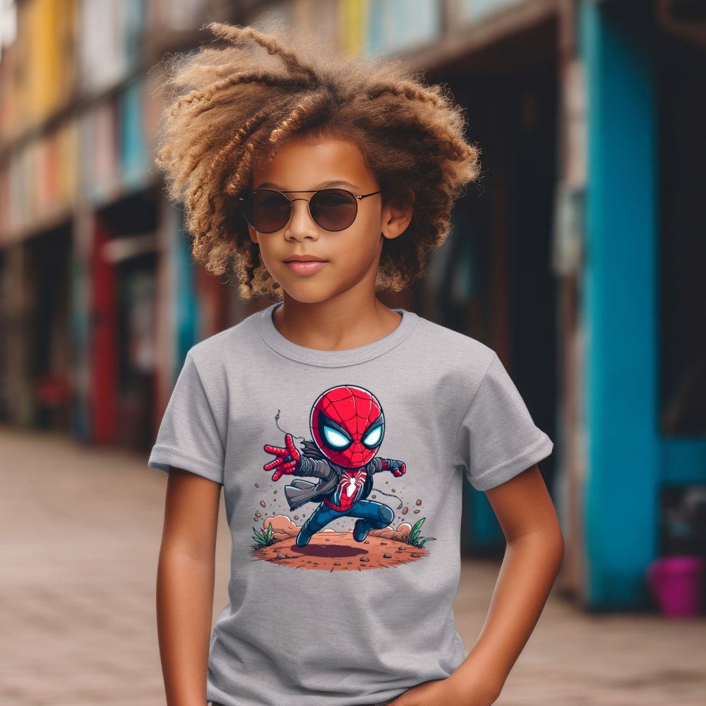 Camiseta Infanto Juvenil Personagens Spider man Homem Aranha
