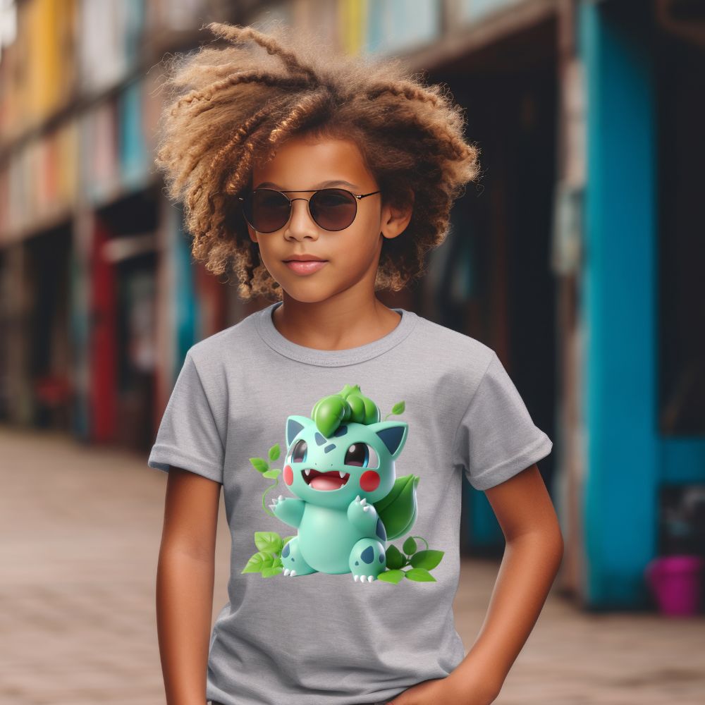 Camiseta Infanto Juvenil Personagens Pikachu Pokémon Clássico 09