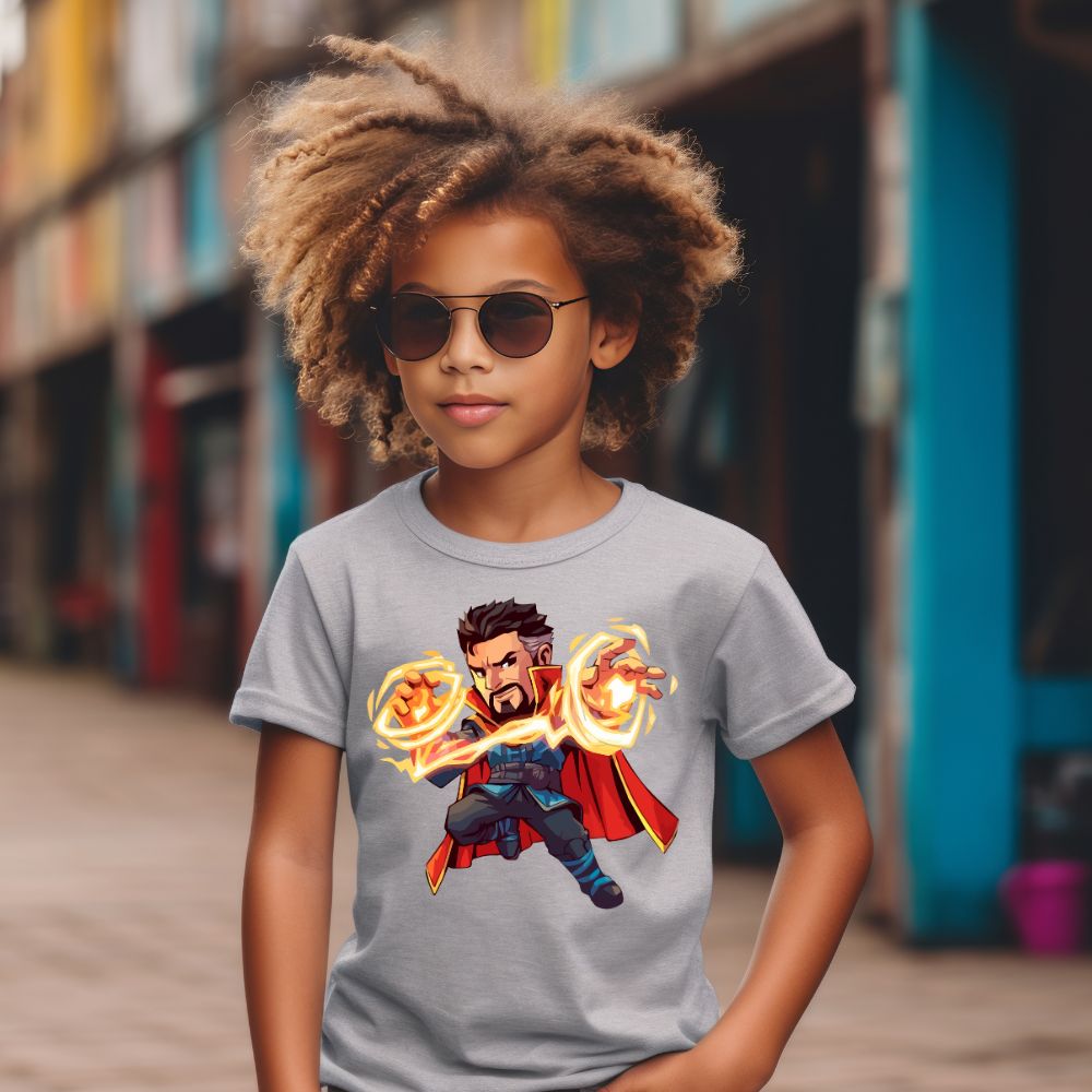 Camiseta Infanto Juvenil Personagens Super Heróis Doutor Estranho