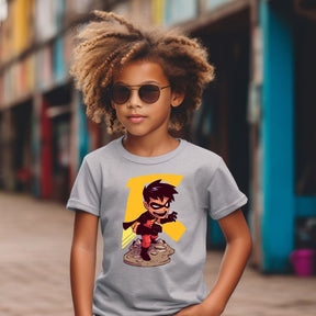 Camiseta Infanto Juvenil Personagens Super Heróis Robbin