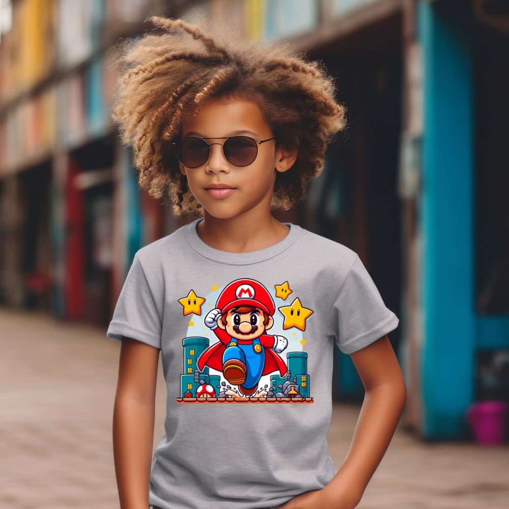 Camiseta Infanto Juvenil Personagens Super Mario World 05