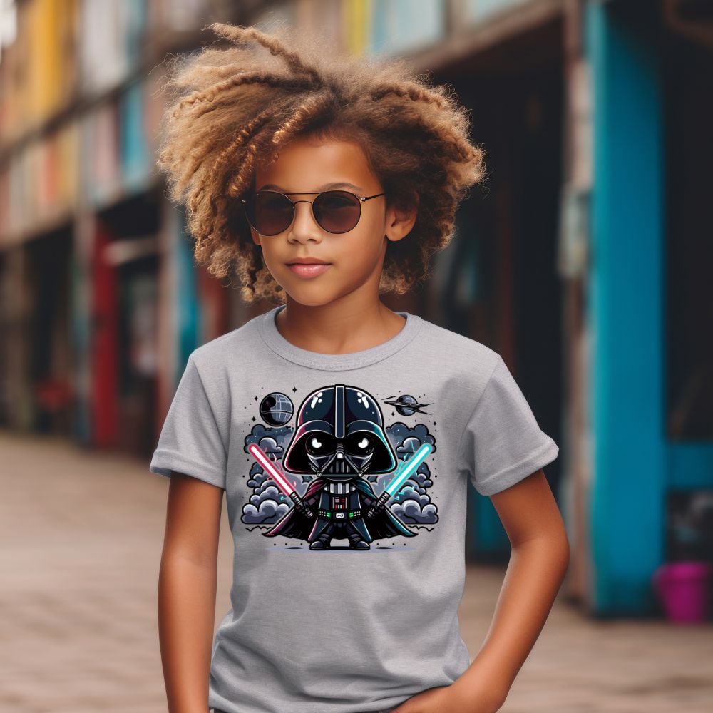 Camiseta Infanto Juvenil Personagens Star Wars Darth Vader Geek