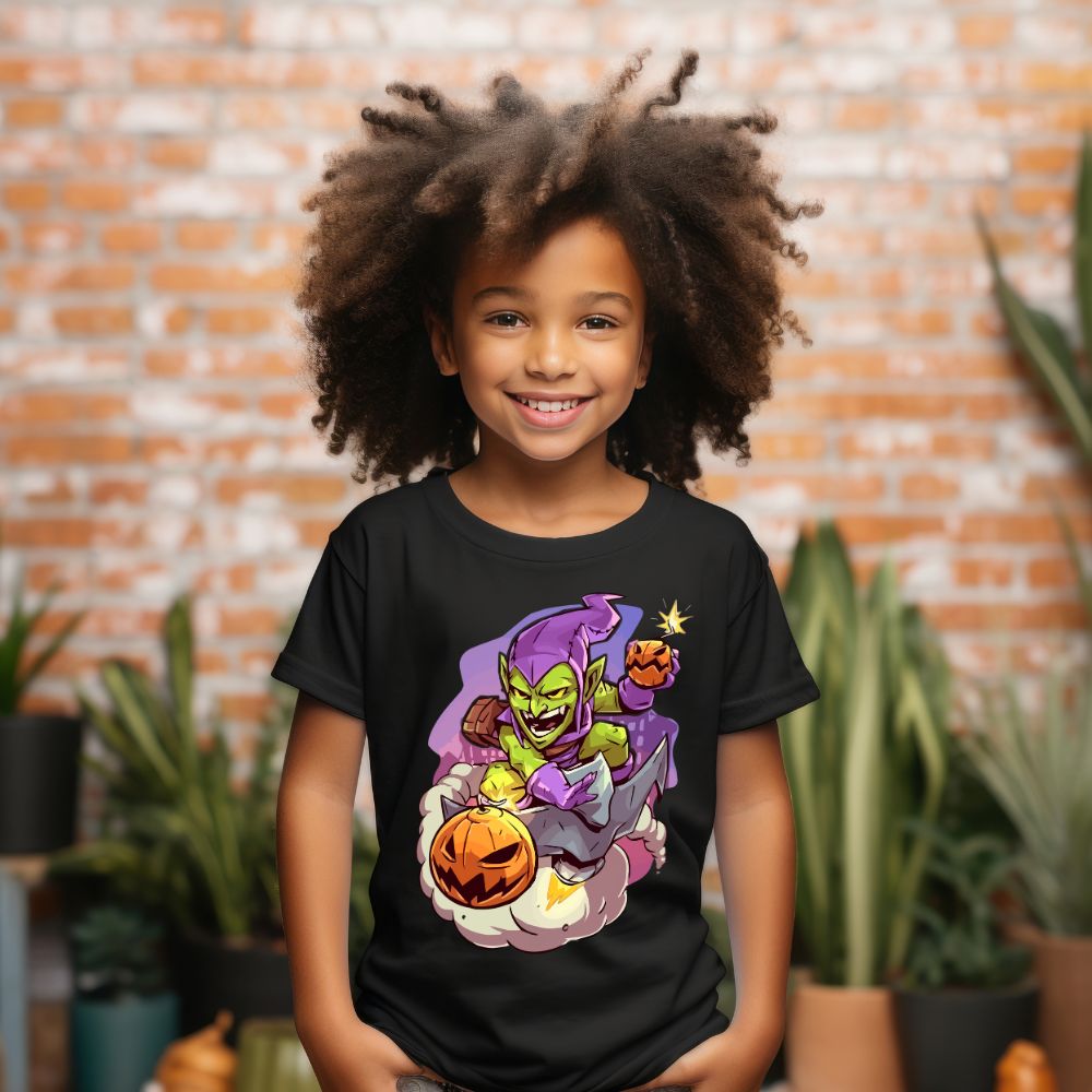 Camiseta Infanto Juvenil Personagens Homem Aranha Duende Verde