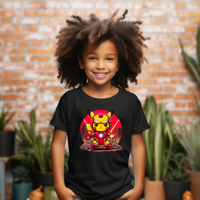 Camiseta Infanto Juvenil Personagens Pokemon Personagem Homem de Ferro