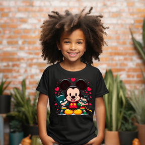 Camiseta Infanto Juvenil Personagens Mickey Hérois Batman Robbin