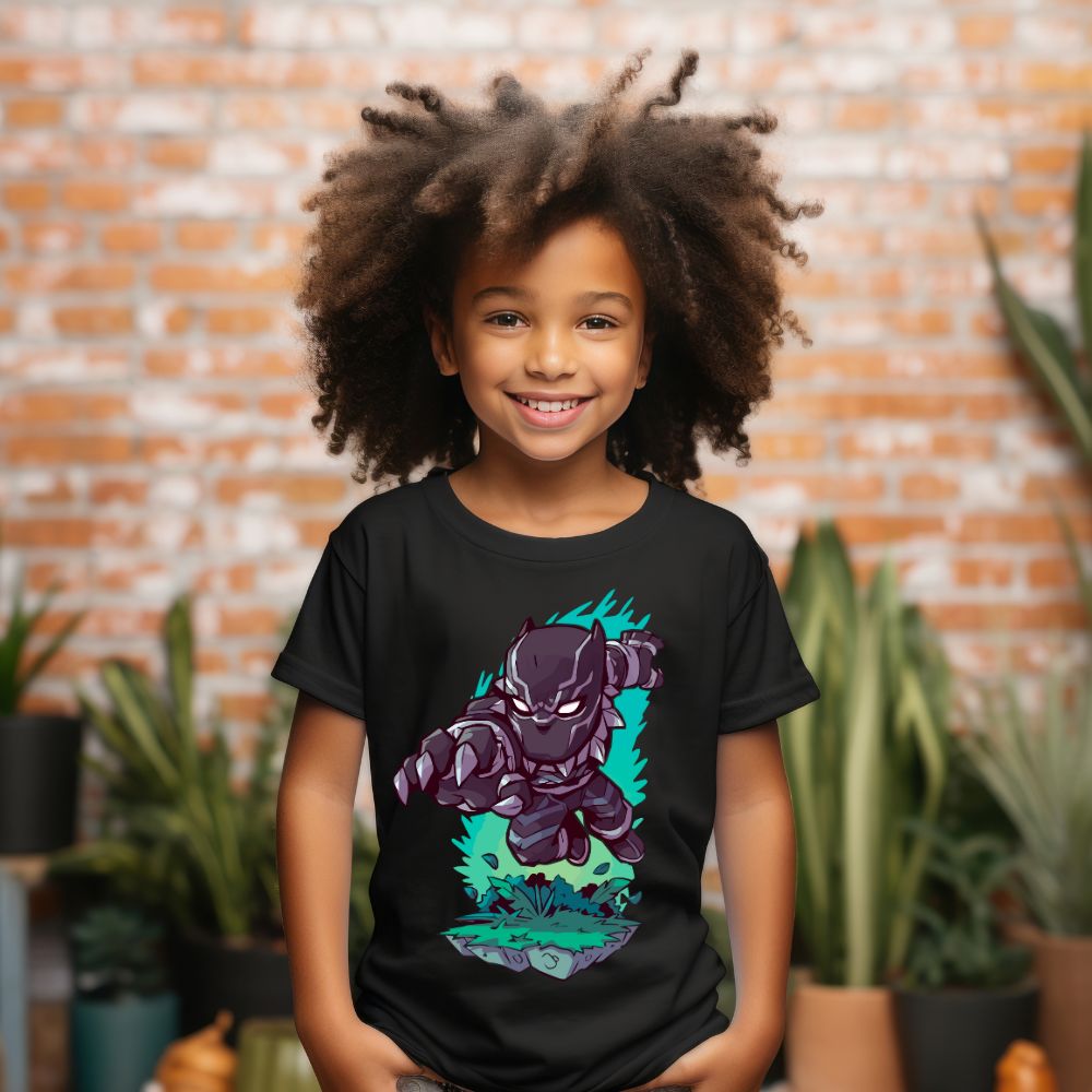 Camiseta Infanto Juvenil Personagens Pantera Negra Super Heróis