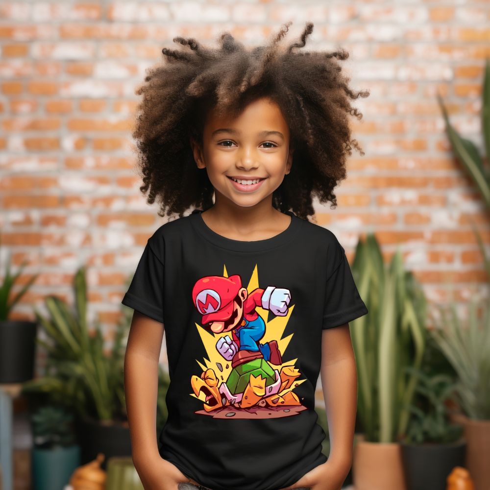 Camiseta Infanto Juvenil Personagens Super Mario Bros